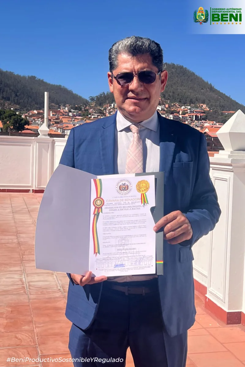 GOBERNACIÓN DEL BENI DESTACA EN ACTO NACIONAL DE RECONOCIMIENTO POR LA INDEPENDENCIA DE BOLIVIA