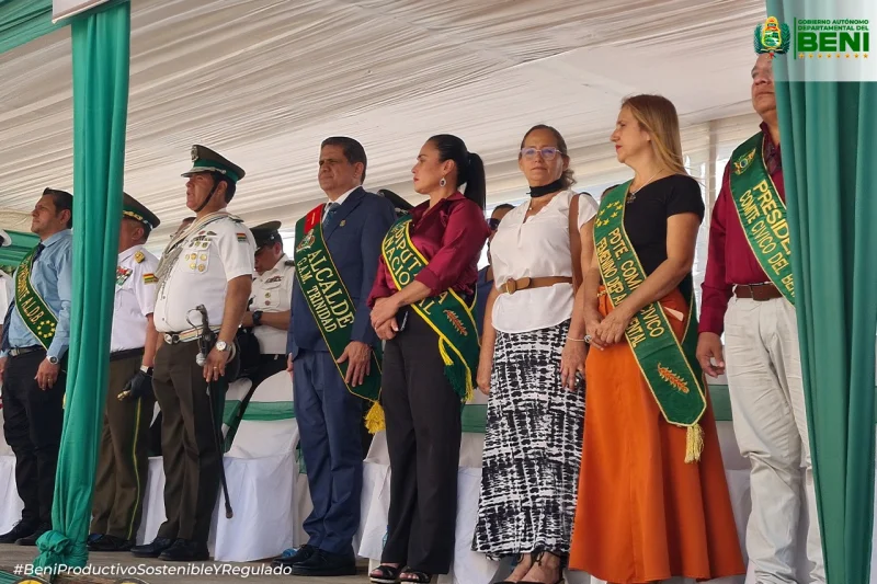 GOBERNACIÓN DEL BENI PARTICIPA EN LA RÉPLICA POR LOS 200 AÑOS DE LA POLICÍA BOLIVIANA