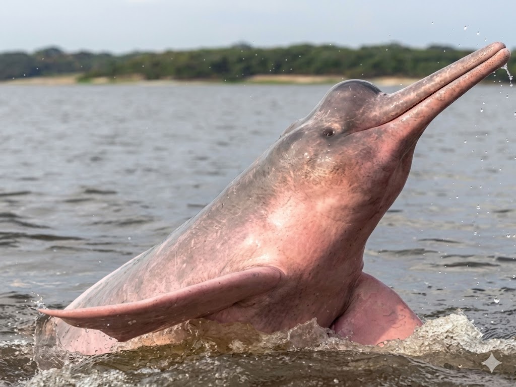 Bufeo boliviano en el río